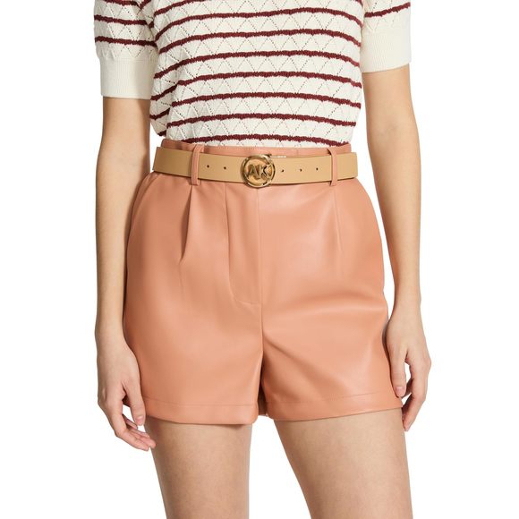 Solid Reversible Pant Belt, Latte, S🐠 - Picture 7 of 7